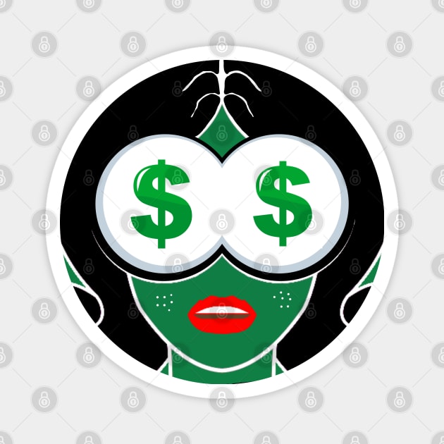 Dollar in your eyes Magnet by cetoystory